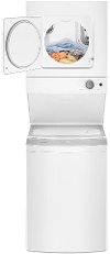 WET4024HW Whirlpool 1.5 cu. ft. Stacked Washer and Electric Dryer with 6-Wash cycles and Auto Dry - White-1