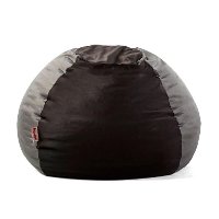 1175282 Black and Gray Spandex Bean Bag Chair - Kushi-2