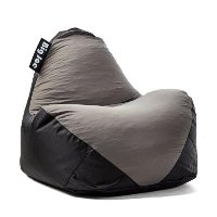 1180285- Black/ Gray Smartmax & Spandex Bean Bag Chair - Warp-2