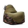 1180287 Camouflage Green Smartmax & Spandex Bean Bag Chair - Warp-2