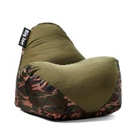 1180287- Camouflage Green Smartmax & Spandex Bean Bag Chair - Warp-2