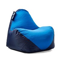 1180266- Two-Tone Blue Smartmax & Spandex Bean Bag Chair - Warp-2