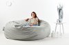 0001658 Lenox Fog Gray Lounger - XXL Fuf