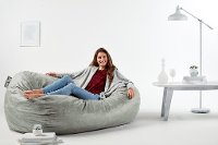 0002658 Lenox Fog Gray Media Lounger - Fuf