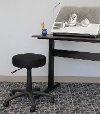 Small Black Adjustable Stool