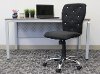 Black Office Chair with Crystal Buttons