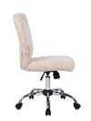 Comfortable Cream Fur Office Chair -3