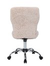 Comfortable Cream Fur Office Chair -4