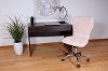 Comfortable Cream Fur Office Chair -5