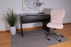 Comfortable Cream Fur Office Chair -7