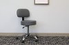 Adjustable Gray Medical Stool with Back -6
