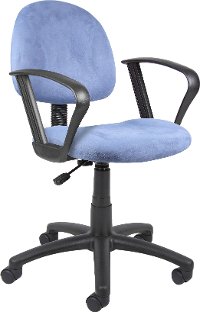 Deluxe Blue Office Chair for Posture