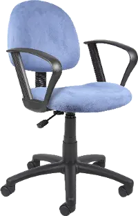Deluxe Blue Office Chair for Posture