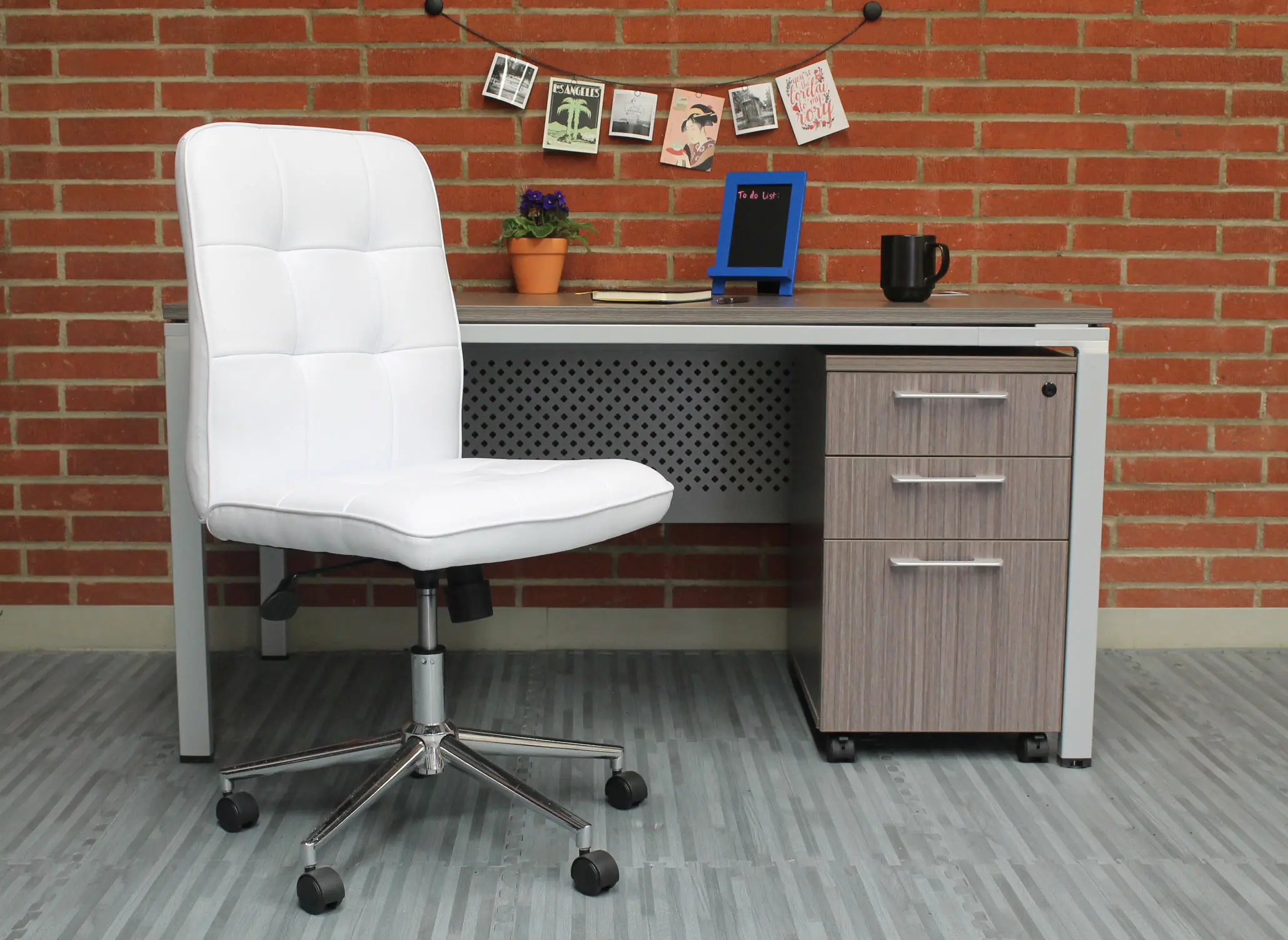 White Ergonomic Office Chair-2