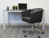 Black Metro Club Office Chair