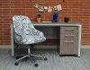 Purple and Blue Paisley Office Chair