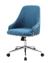 Peacock Blue Office Chair-8