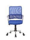 Adjustable Blue Breathable Office Chair -3