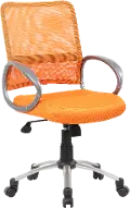Adjustable Orange Breathable Office Chair