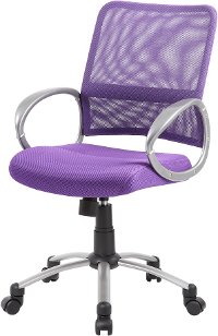 Adjustable Purple Breathable Office Chair