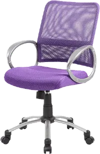 Adjustable Purple Breathable Office Chair