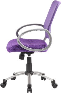 Adjustable Purple Breathable Office Chair-2