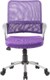 Adjustable Purple Breathable Office Chair-3