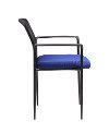 Blue and Gray Stackable Mesh Guest Chair -2