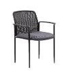 Gray Stackable Mesh Guest Chair