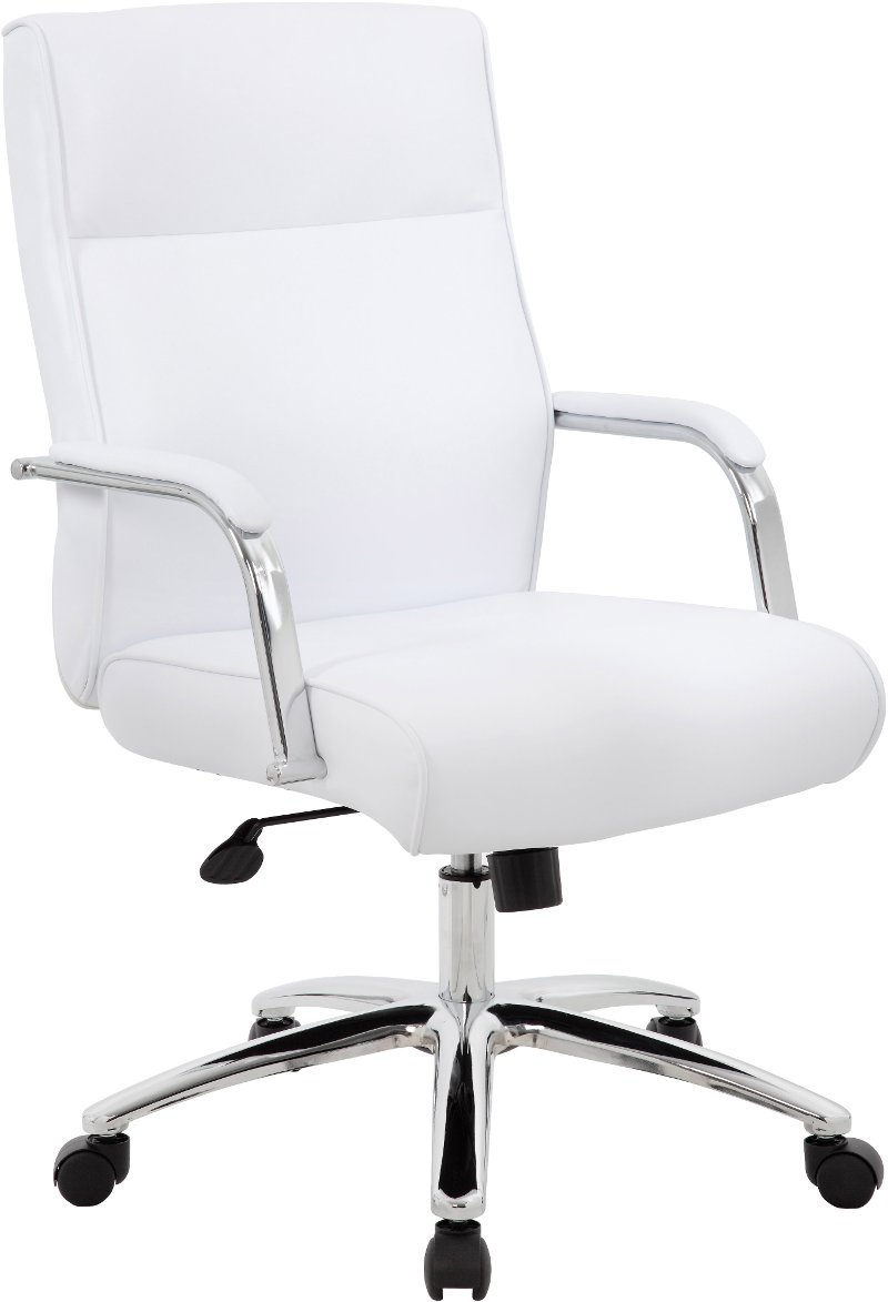 White Executive Office Chair RC Willey Furniture Store