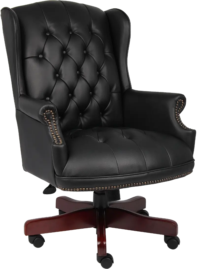 Executive High Back Leather Chair, Black