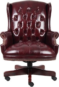Burgundy High-Back Executive Office Chair-3