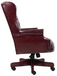 Burgundy High-Back Executive Office Chair-4