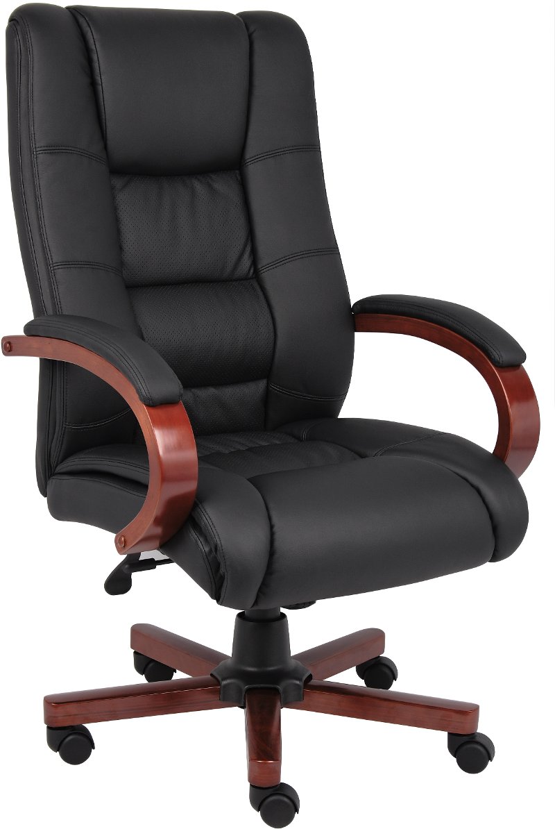 Black High Back Executive Office Chair Rc Willey Furniture