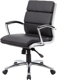 Black Mid-Back Executive Chair-3