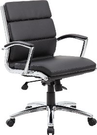 Black Mid-Back Executive Chair-8