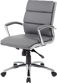 Gray Mid-Back Executive Chair-4