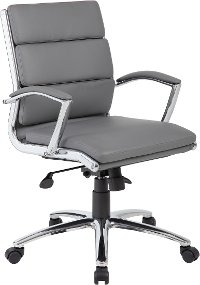 Gray Mid-Back Executive Chair-8