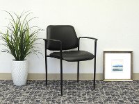 Black Stackable Guest Chair