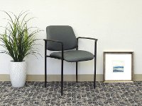Gray Stackable Guest Chair