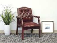 Burgandy Guest Chair