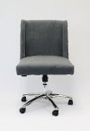 Gray Wingback Office Chair-5