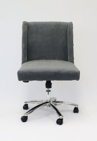 Gray Wingback Office Chair-5