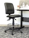 Black Multi-Function Drafting Stool-1