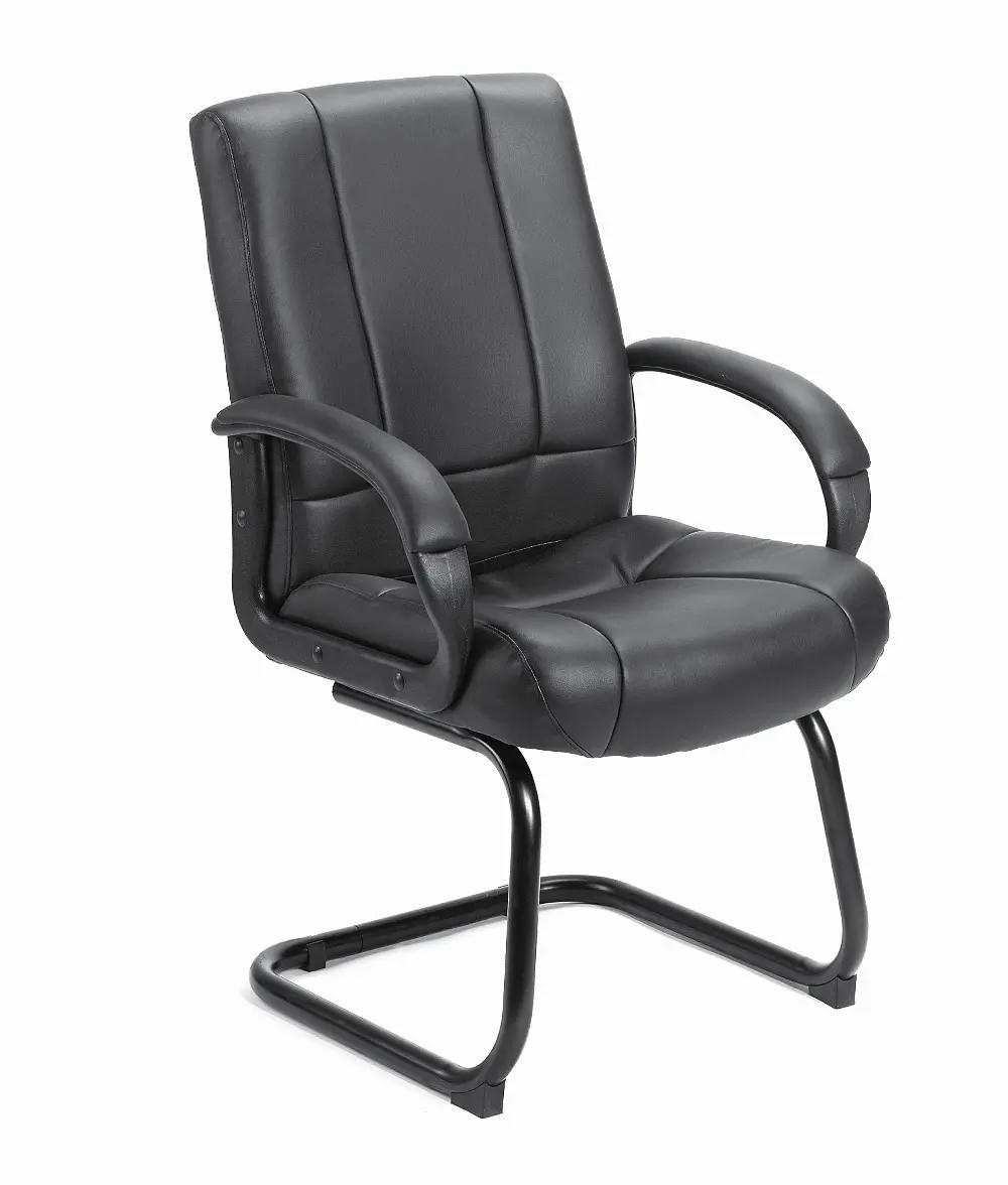 Black Mid-Back Guest Chair-1