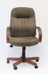 Brown &Cappuccino Finish Executive Office Chair-6