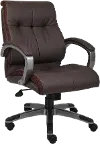 Brown High-Back Executive Office Chair
