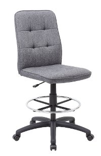 Gray Ergonomic Drafting Chair