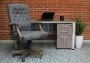 Gray High-Back Executive Swivel Chair-7