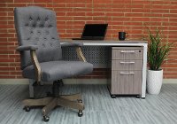 Gray High-Back Executive Swivel Chair-7